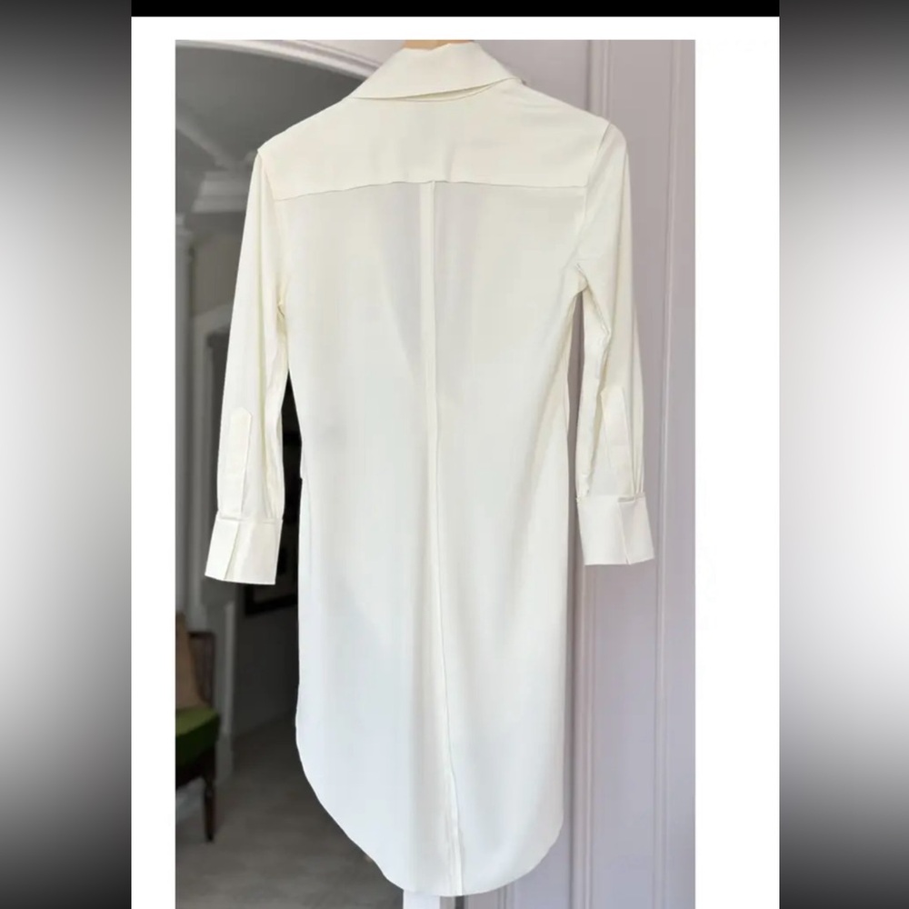 Norma Kamali Cream Asymmetrical Blouse - Picture 2 of 4